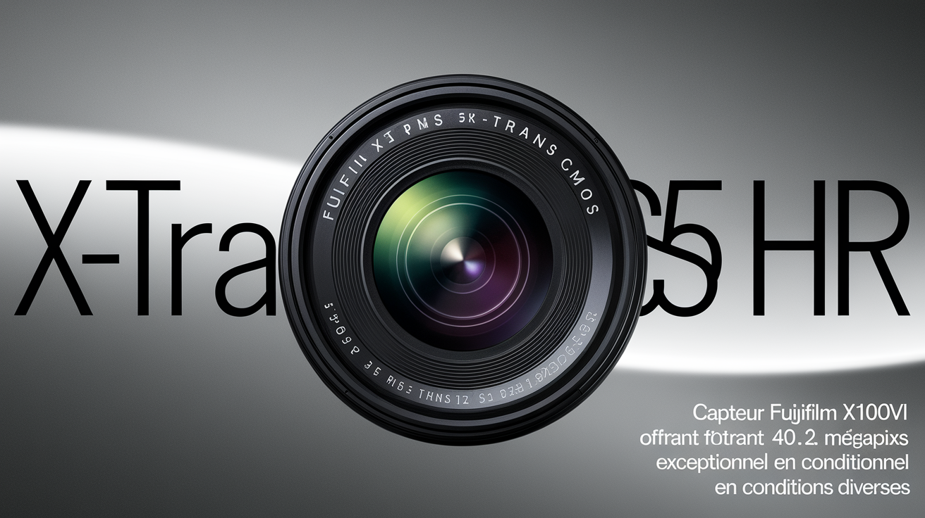 Capteur Fujifilm X100VI offrant 40.2 mégapixels de rendu exceptionnel en conditions diverses