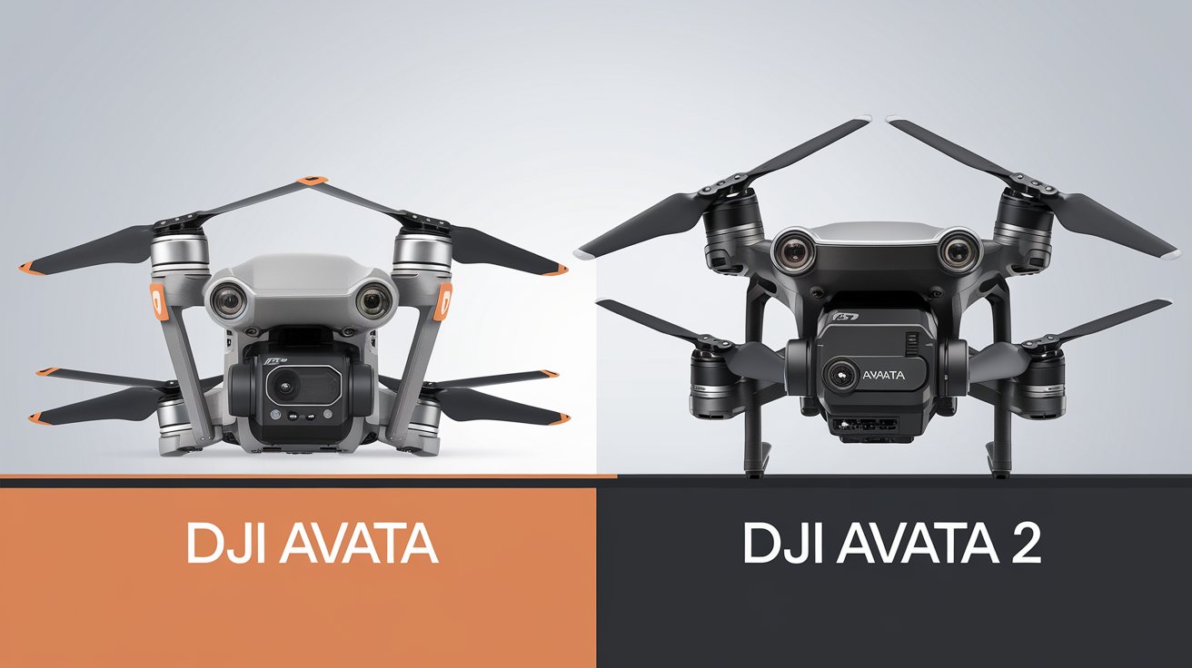 Comparaison entre le design du DJI Avata et du DJI Avata 2