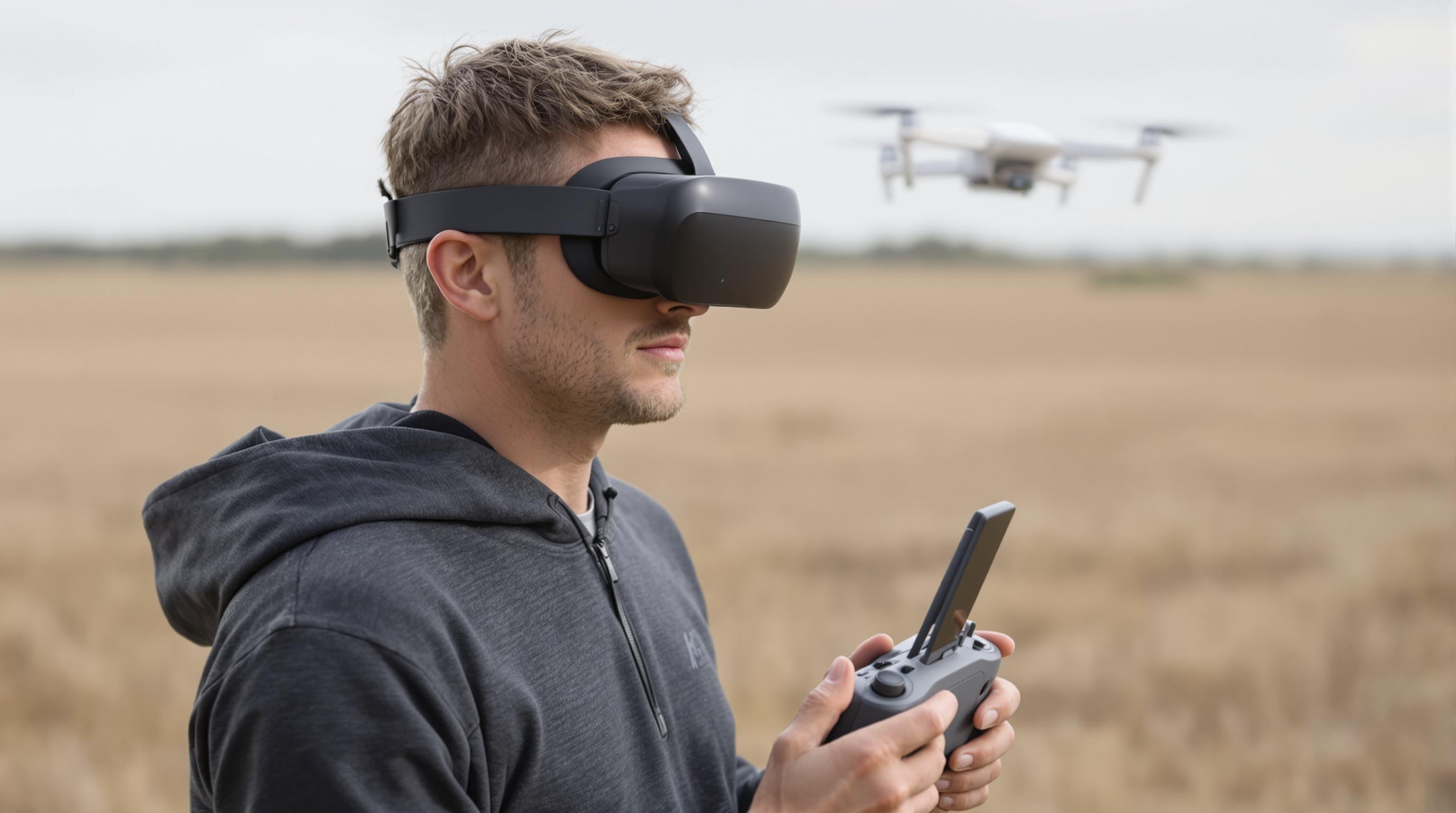 DJI Goggles V3 et Radiocommande 3 en action