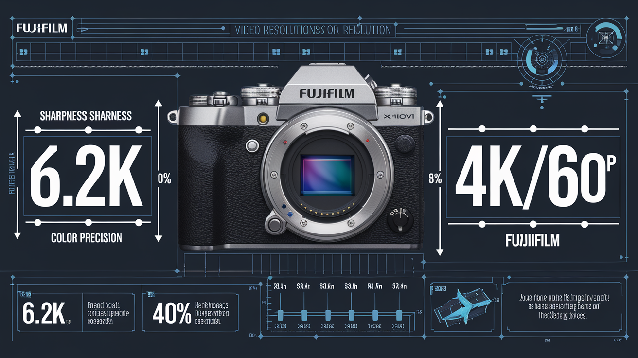Comparaison entre les résolutions vidéo 6.2K et 4K à 60P