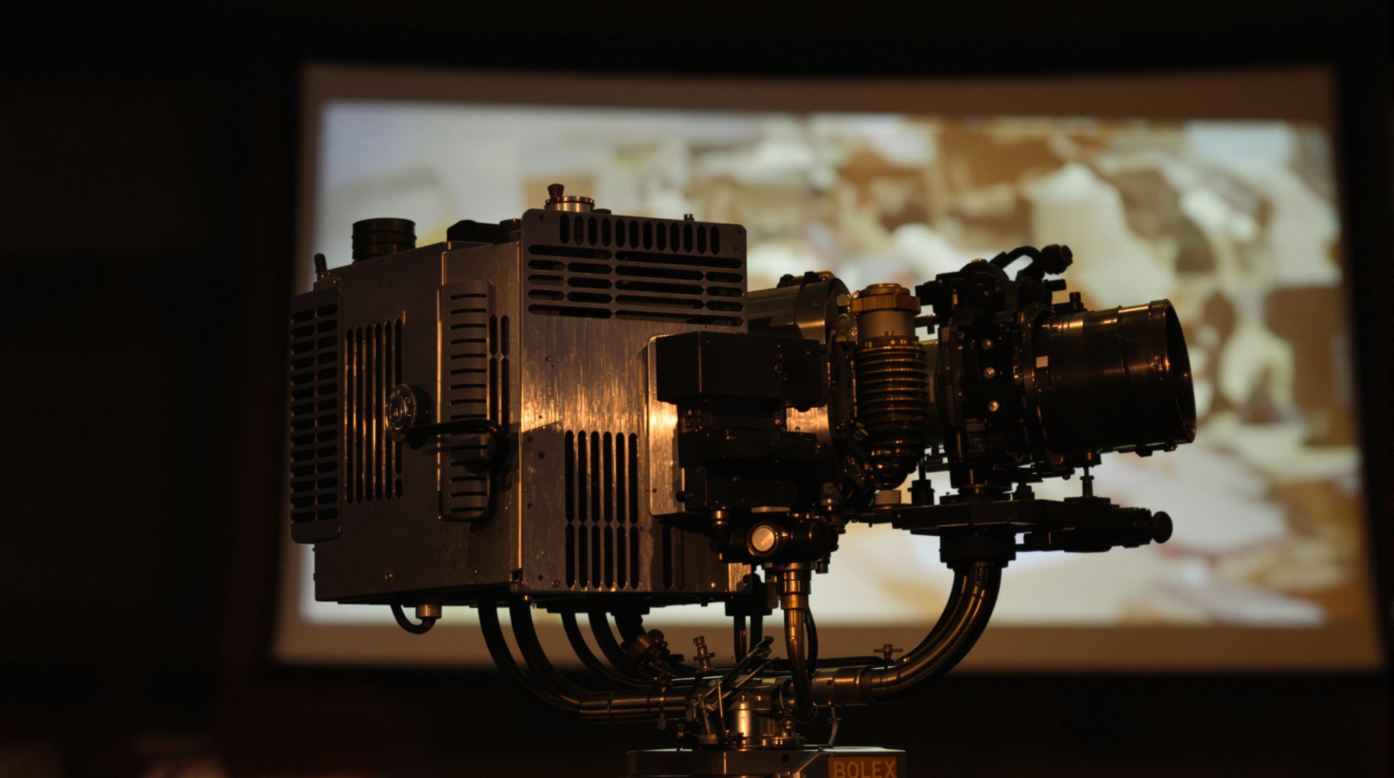 Lampe de projecteur Bolex installée