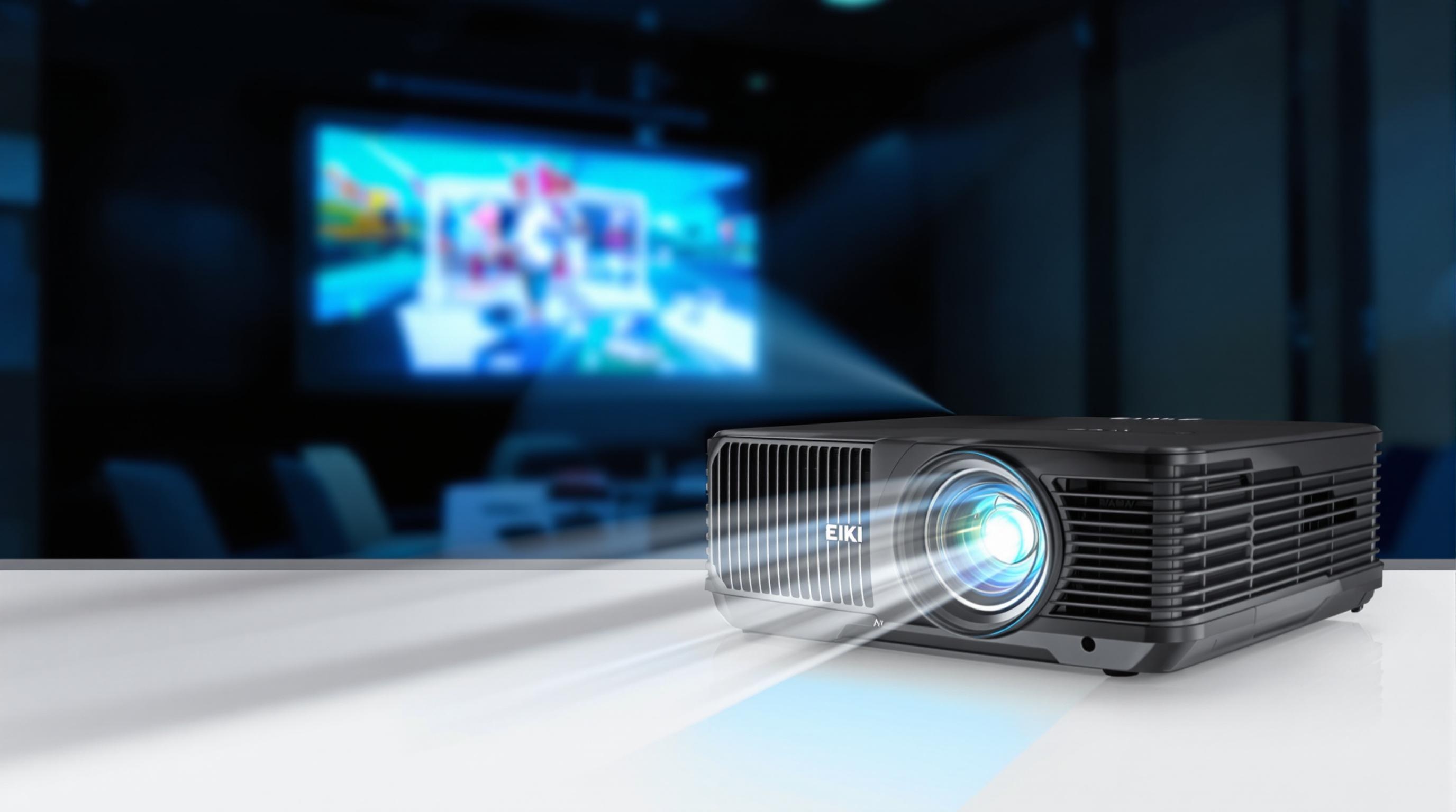 Lampe de projecteur EIKI en utilisation