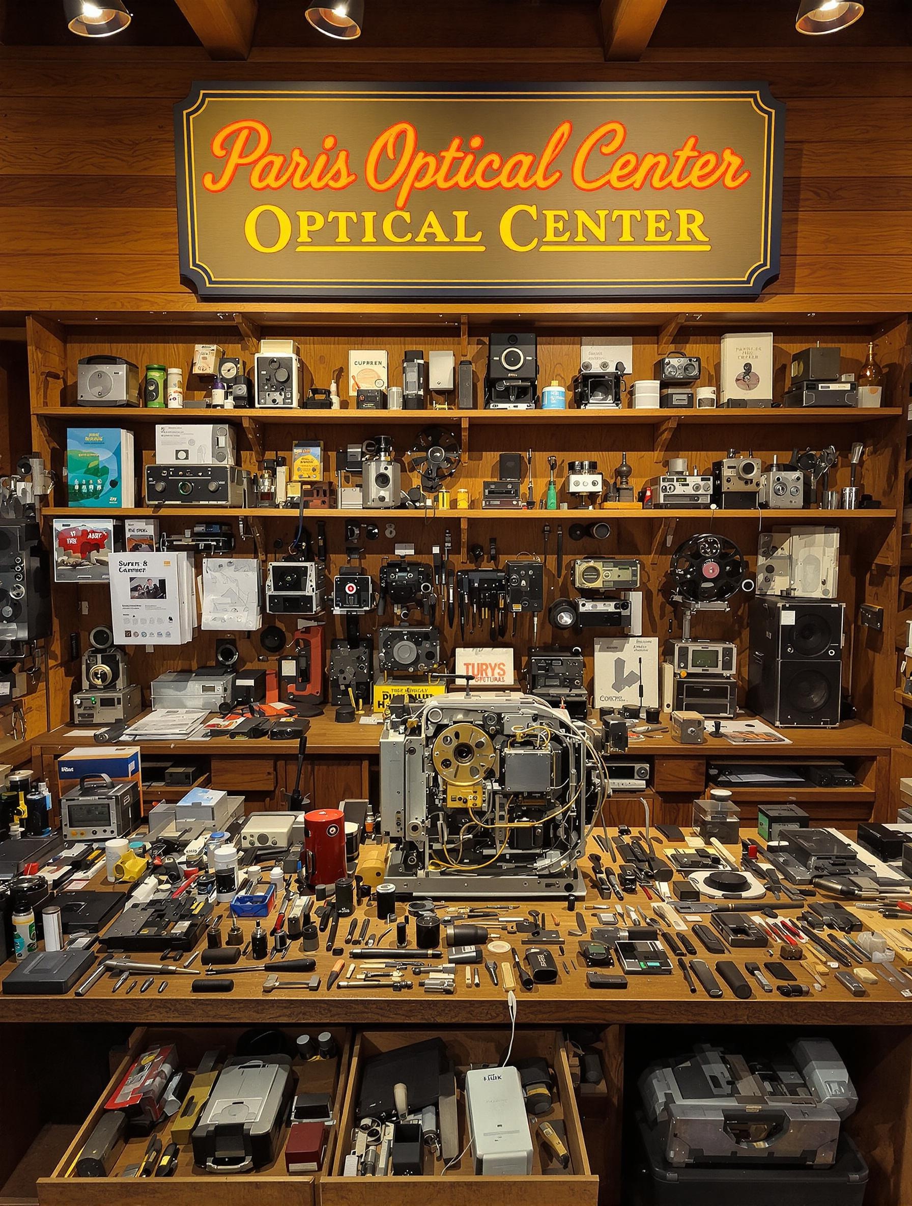 Atelier spécialisé dans la réparation de projecteurs Super 8.