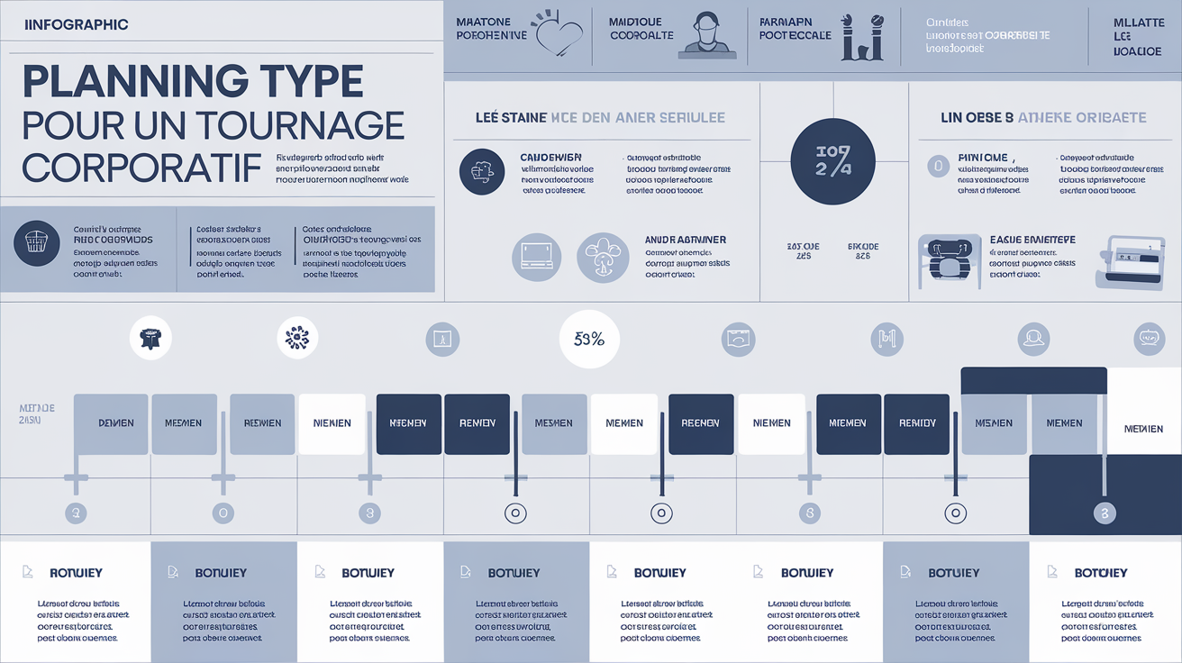 Exemple de planning type pour un tournage corporatif