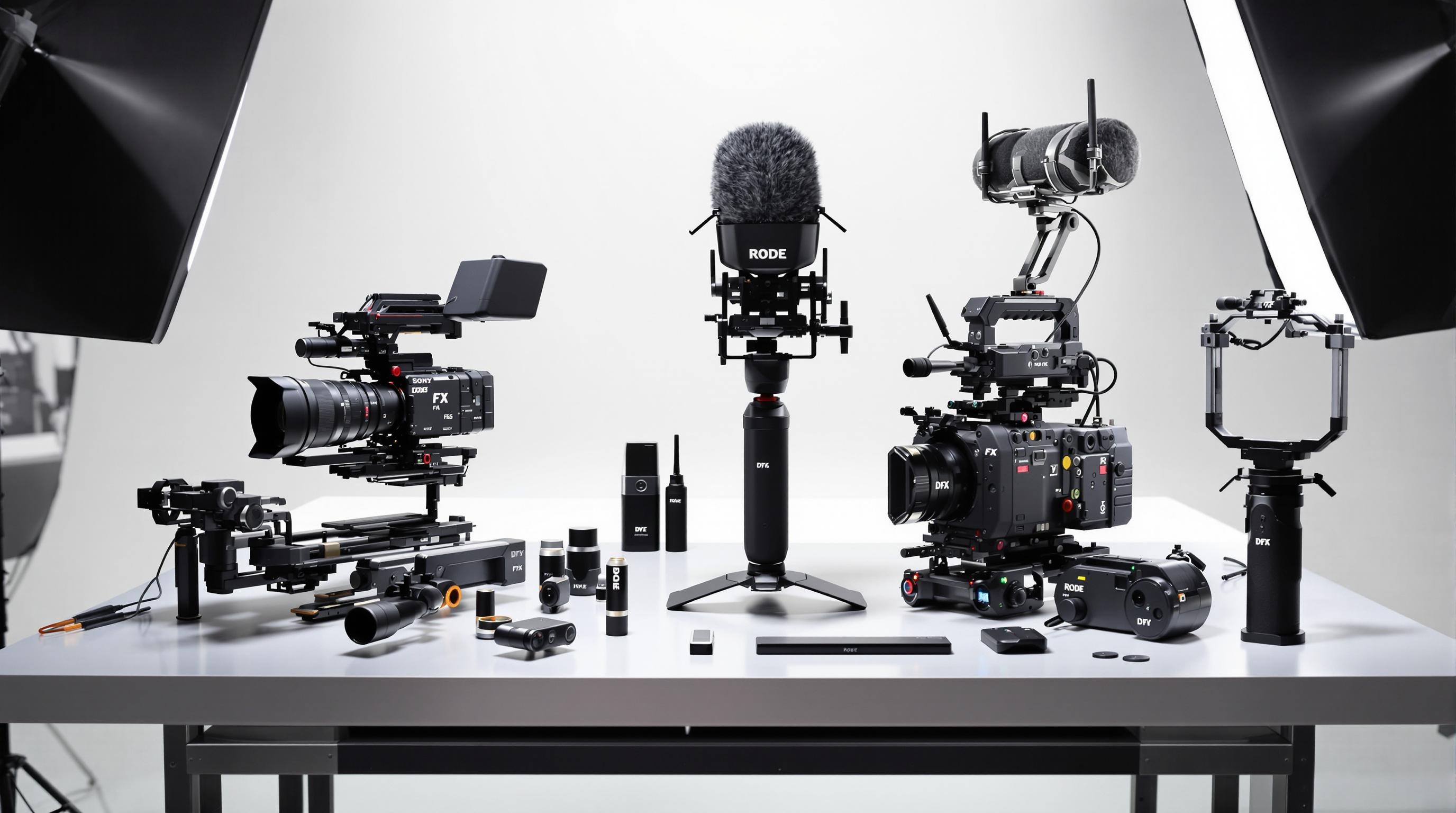 Accessoires professionnels pour la Sony FX3 sur un plateau de tournage