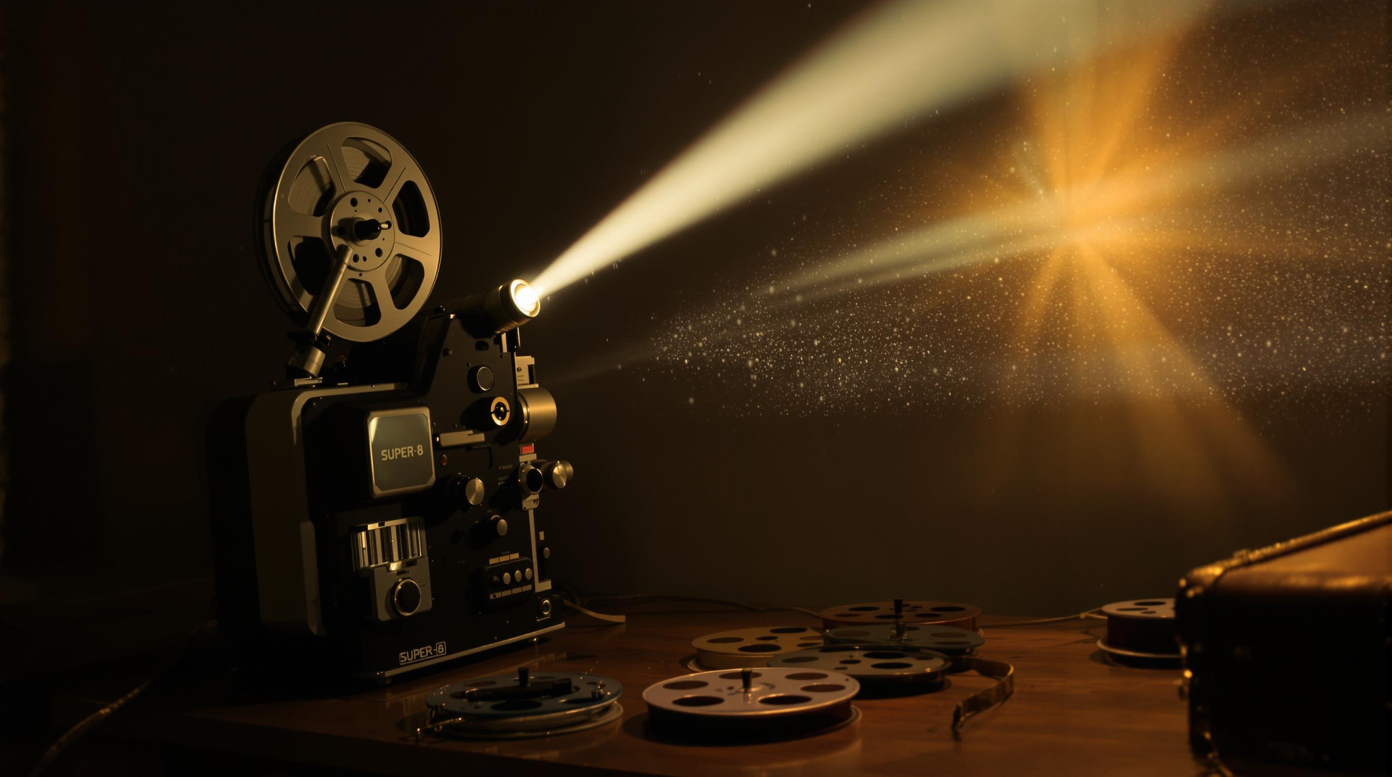 Projecteur Super 8 en situation de projection