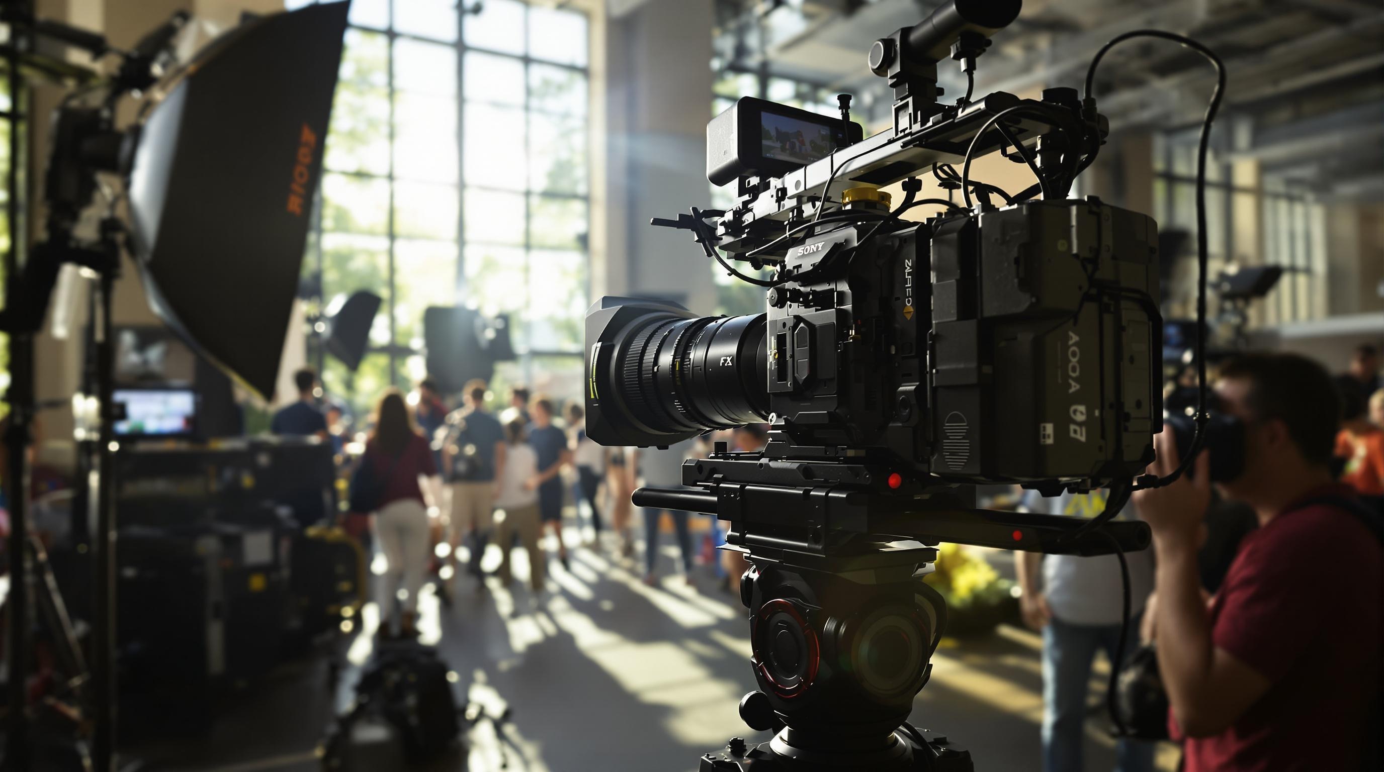 Illustration d'une session de tournage prolongée avec la caméra Sony FX3.
